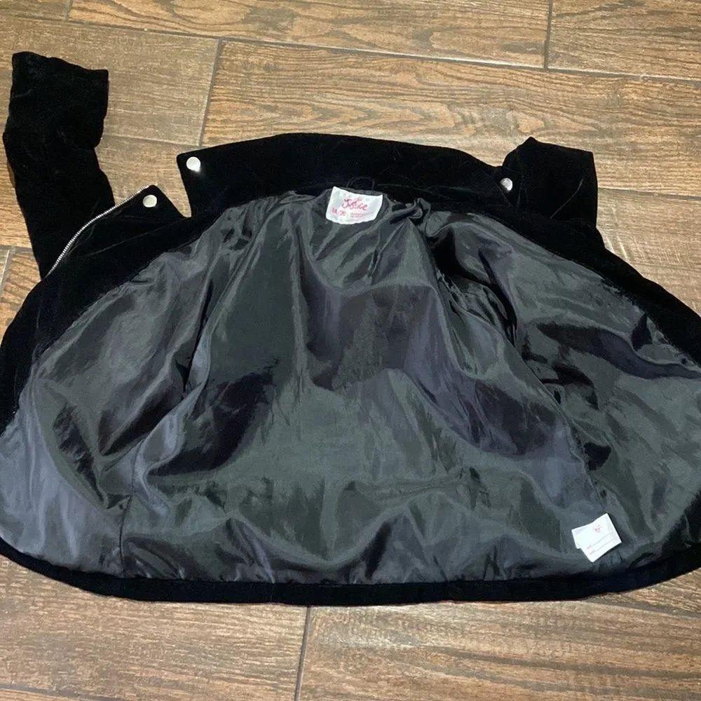 Justice Girl Junior Velvet Jacket Size 18-20